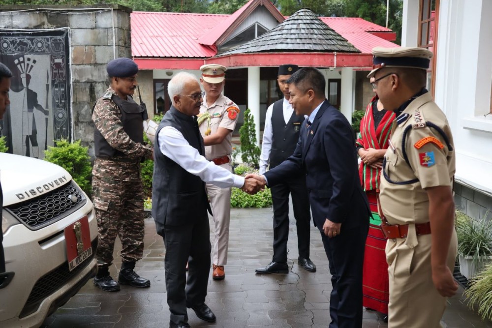 Governor of Manipur and Nagaland (Designate), Ajay Kumar Bhalla, arrives at Raj Bhavan, Kohima on August 23. He will assume office as the Governor of Nagaland on August 25. (Image Courtesy: @RajBhavanKohima)