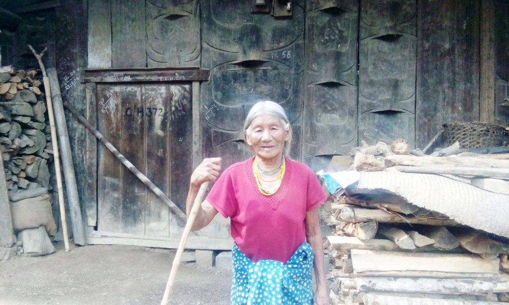 Ngutsolhi-u Letro is the oldest woman in Mesulumi village under Phek district. (Morung Photo)