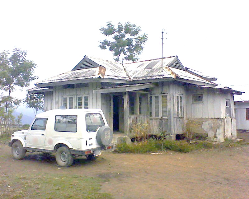 Seen in the photograph is a decades’ old, barely-standing, washed-out government quarter, in shambles in Tobu town under Mon district. (Morung photo)