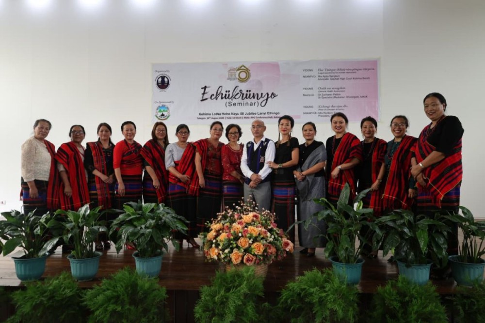 Resources persons and others during seminar on legal awareness for women in Kohima on August 16.