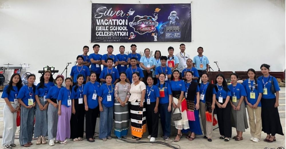 Elohim Rongmei Baptist Church, New Jalukie, Peren District celebrated Silver Vacation Bible School, marking 25 years of children’s ministry in the church on July 27 last.