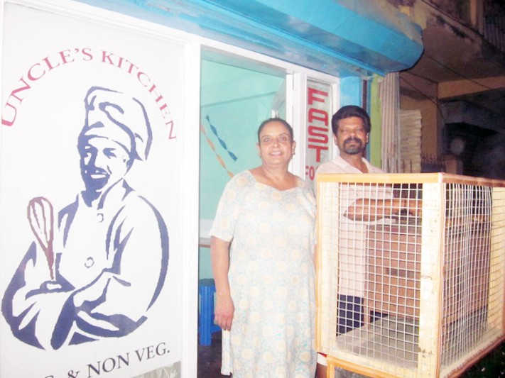 The proud owners of the newly launched restaurant, Uncle’s Kitchen - Arnold Joseph Xavier and Tina Xavier. (Morung Photo)