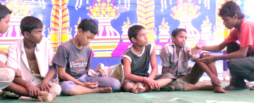 Life on the street: Street children of Dimapur enacting their lives on the streets during the inaugural function of a night shelter for Street Children at Burma Camp on November 13. The night-shelter is courtesy of Sophia Foundation. (MExPiX)