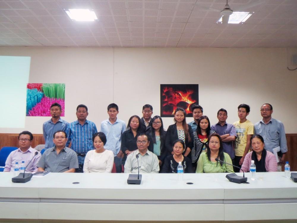 Participants at the Commercial Piggery Workshop, organized by Youth Net’s ‘Impact 5000 by 18’ at the Nagaland Bamboo Resource Centre from March 18-22, 2014