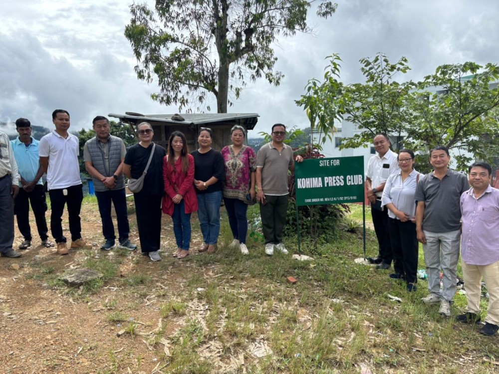 Kohima Press Club observed a short time of prayer and thanksgiving as the construction of its building commenced at the state government-allotted plot near the Capital Convention Centre on August 25.