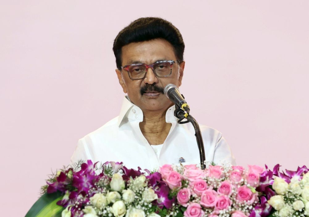 Tamil Nadu Chief Minister M.K. Stalin addresses at the launch of the ‘Nalam Kaakkum Stalin’ initiative in Chennai on Saturday, August 2, 2025. (Photo: IANS)