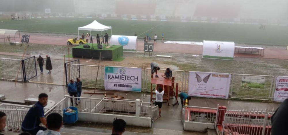 Stage set for 25th Anniversary edition of the prestigious NSF Martyrs’ Memorial Trophy 2025. (Morung Photo)
