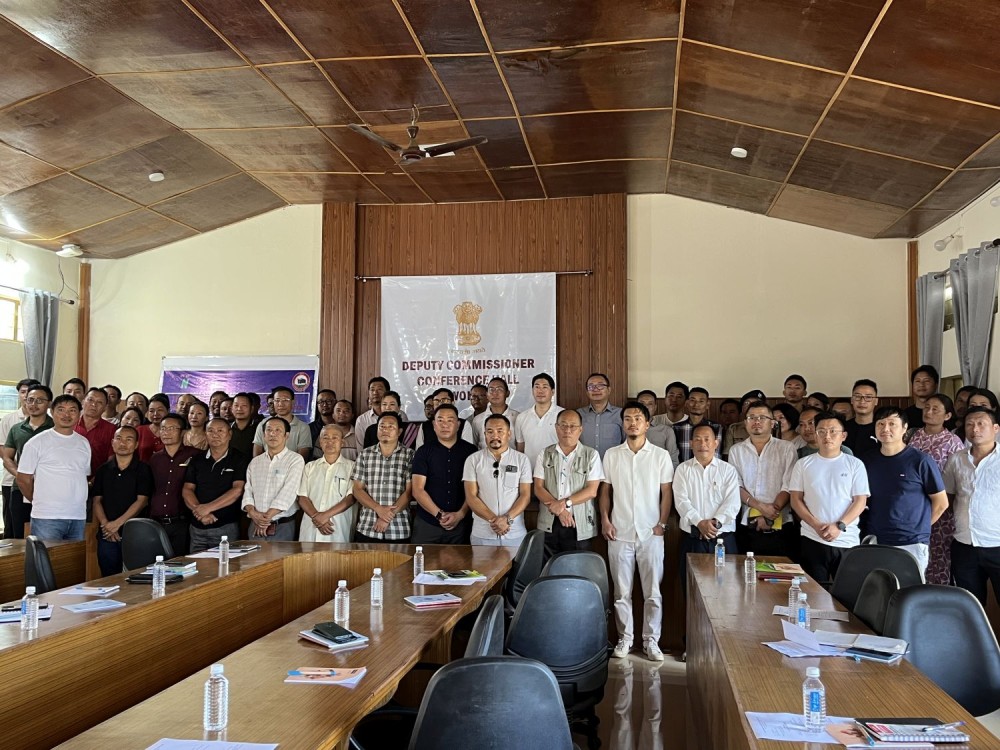 Participants and officials with Deputy Commissioner Wokha, Vineet Kumar IAS, along with the officials from State Tax Department and various departmental officials and Stakeholders. (Morung Photo)