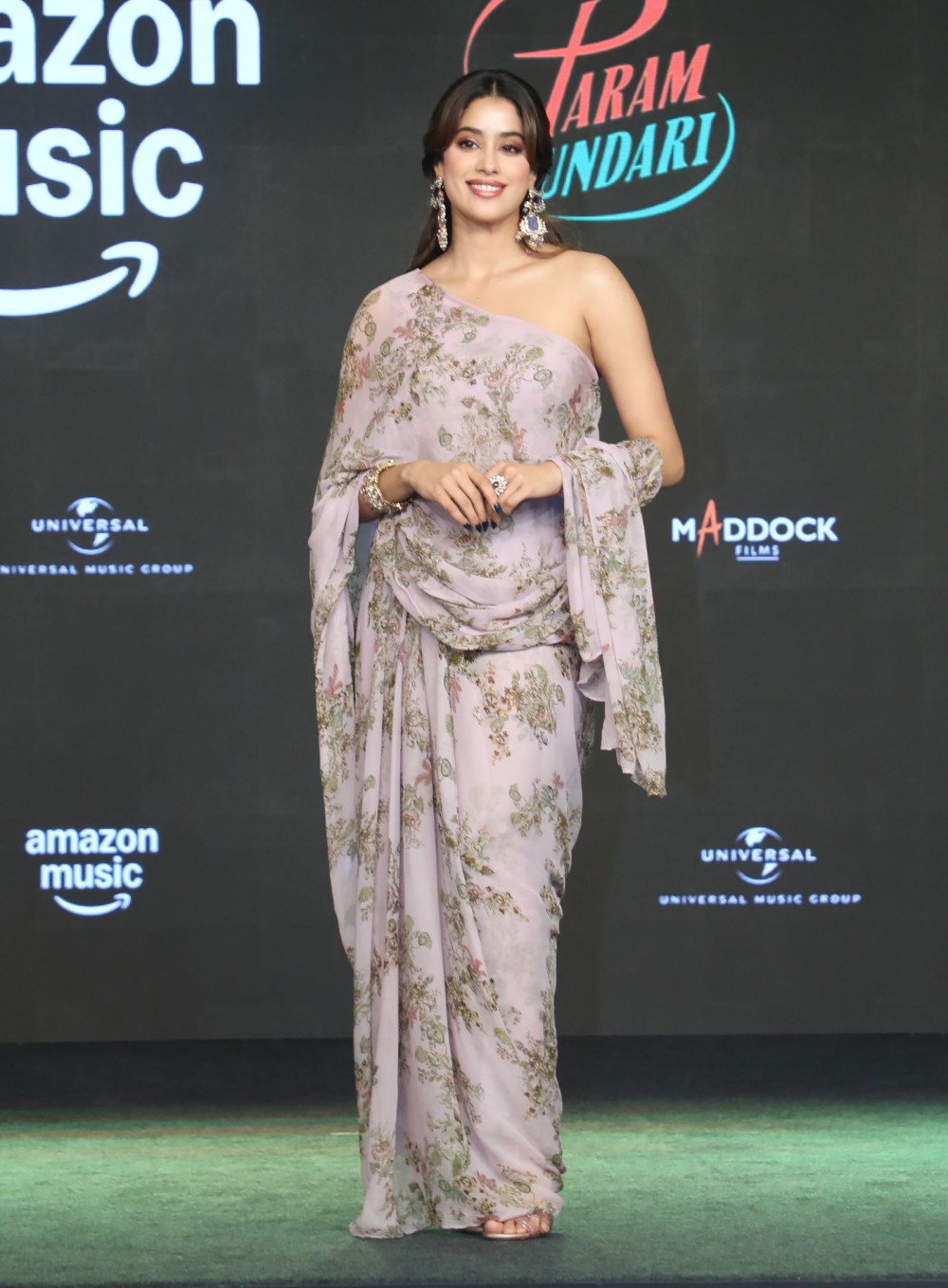 Mumbai: Actress Janhvi Kapoor attends the Album music launch event of Param Sundari, in Mumbai, Monday, August 25, 2025. (Photo: IANS)