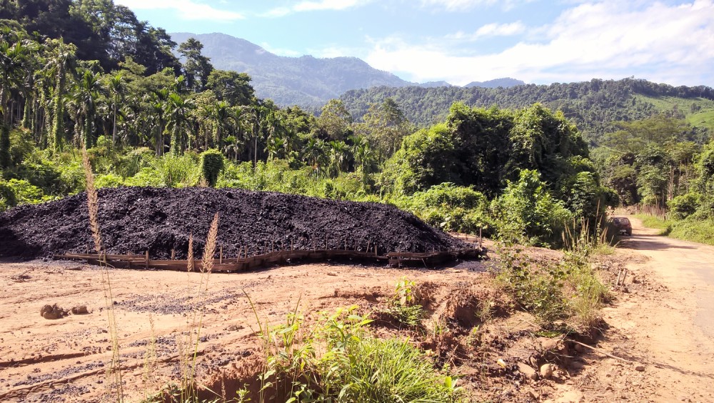Coal deposit extracted from Mangkolemba subdivision area under Mokokchung district kept at a coal depot to be transported outside the State. According to Vision 2030 document, with at least 315 million metric tonnes of coal reserves, there is very high scope for development of this mineral industry in Nagaland. (Morung Photo)