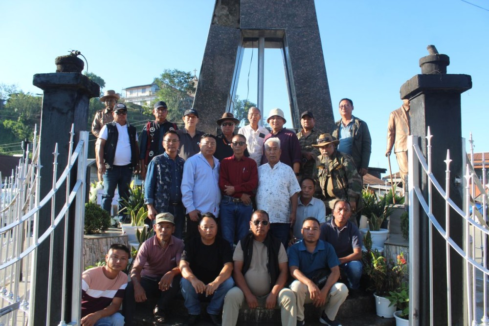 The NSCN/GPRN (Unification) delegation led by Ato Kilonser Alezo Venuh at Zunheboto on September 26. (Morung Photo)