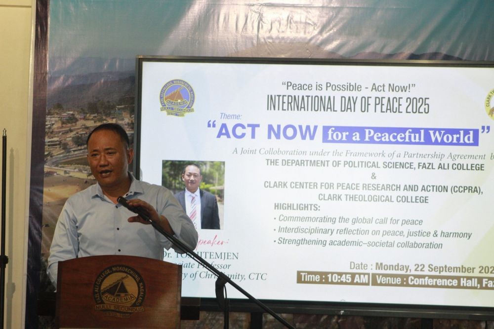 Dr Toshitemjen, Associate Professor, Clark Theological College.