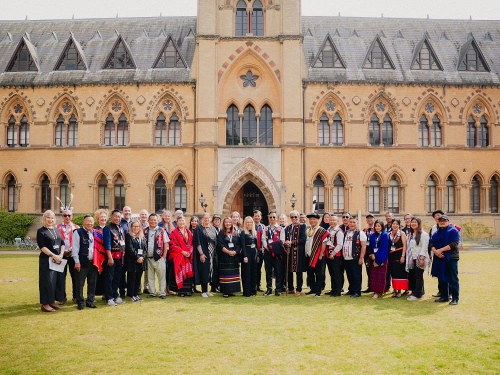 The Naga delegation with the Director and staff of the Pitt Rivers Museum, University of Oxford, in front of the Pitt Rivers Museum on June 9 during a week-long visit Museum to strengthen the process of repatriating the Naga ancestral human remains currently under the care of the Museum. (Photo Courtesy: Sanen Kichu/File)