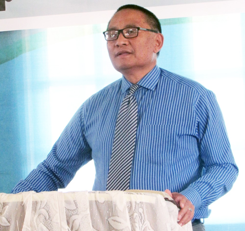 Rev. Dr. Zelhou Keyho speaking during 52nd Indo-Naga Ceasefire Day at Chedema Peace Camp on September 6. (Morung Photo)