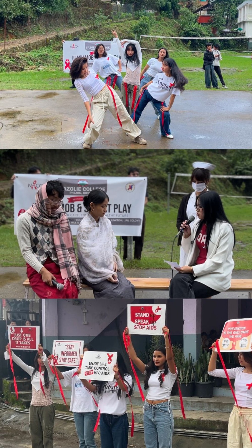 Sazolie College undertakes Street play on HIV & STI awareness on September 17.