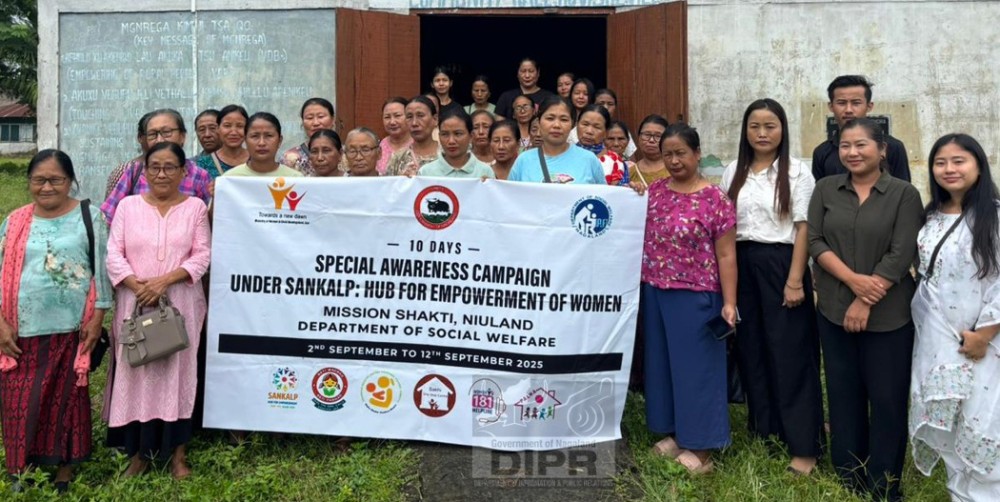 Officials and participants during special awareness campaign under Sankalp held at Hovishe village, Niuland on September 8. (DIPR Photo)