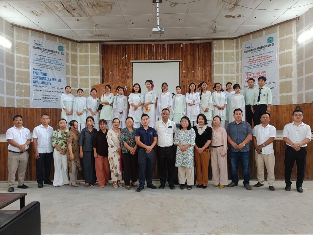DGC students with resource persons during the workshop held on September 4.