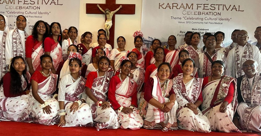 Participants during the Karam Festival celebration at SFS Community Hall, Kohima on September 28.