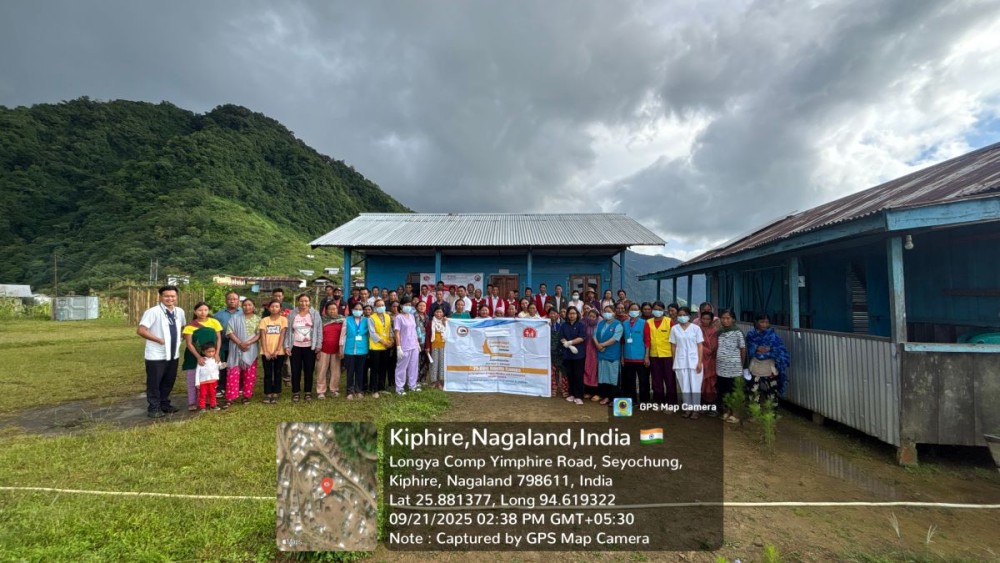 RBSK Unit of Kiphire district, in collaboration with Atshikeh Trust and Akeda Amulung MMU Unit, organised health camps at Thangthure village and Good Shepherd High School, Kiphire.