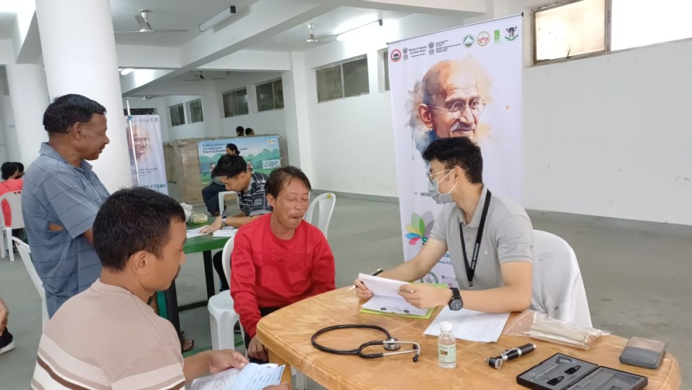 Free medical camp for sanitation workers in Kohima on September 29. (Morung Photo)