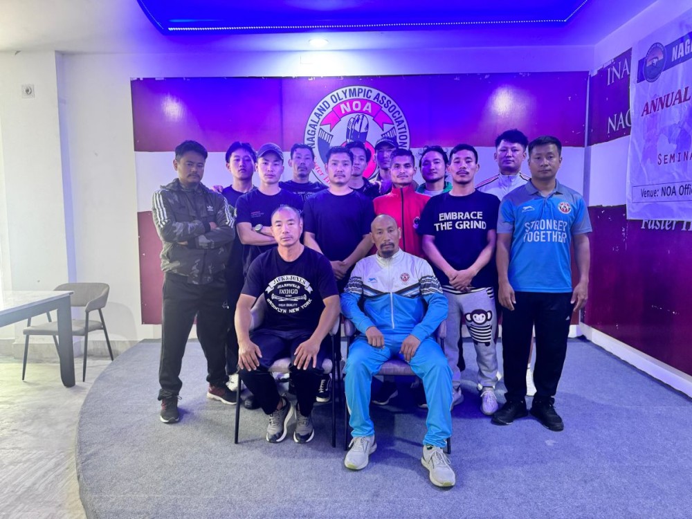 Gabriel Khamo with participants of judges’ seminar and technical training programme in Kohima.