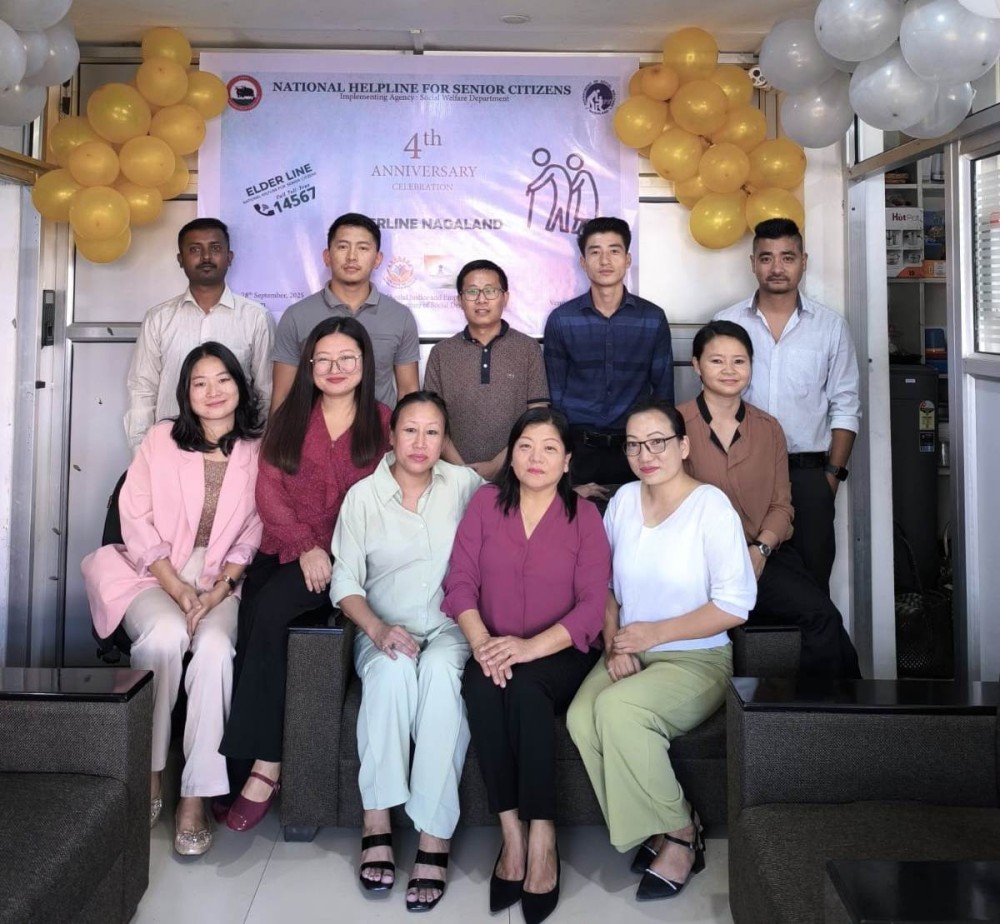 Dignitaries s and others during 4th anniversary of Elderline in Kohima on September 28.