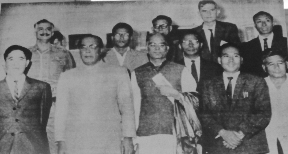 Peace Mission members with Nagaland Baptist Church leaders. (File Photo)