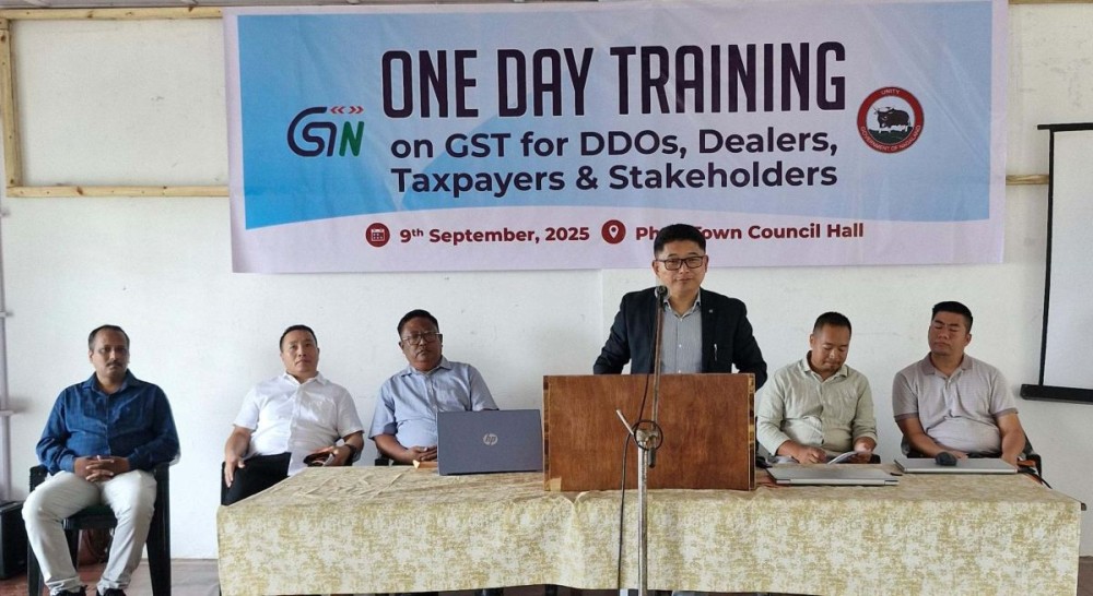 Department of State Taxes, Government of Nagaland, organised a one-day GST training programme for DDOs, taxpayers, dealers and stakeholders at Phek Town Council Hall on September 9.