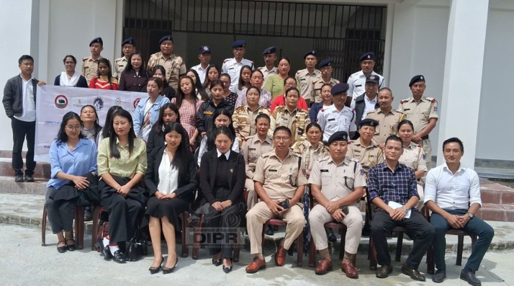 Addl SP Wokha, Biren Lotha along with official from DHEW, WDLSA and other police personnel during the Legal Awareness Session on Women-Centric Laws held at SP’s conference hall, Wokha on September 8. (DIPR Photo)