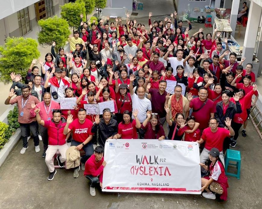 Participants during the observance of Dyslexia Awareness Month in Kohima on October 25.