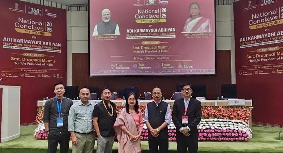 Officials from Nagaland at ‘Aadi Karmayogi National Conclave’ in New Delhi on October 17.