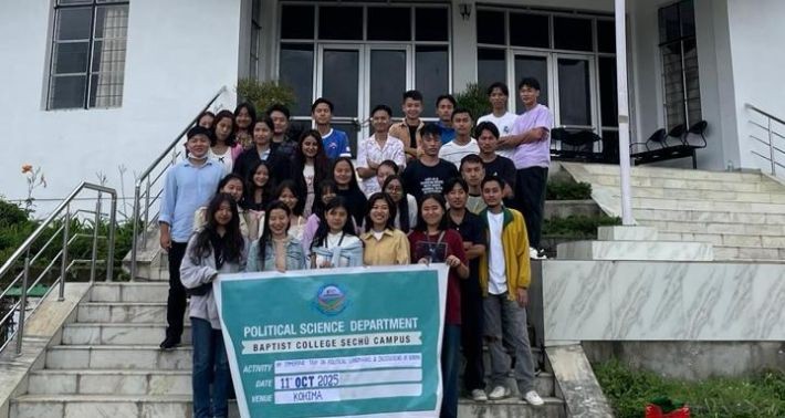 Students of political science department during educational trip on October 11.