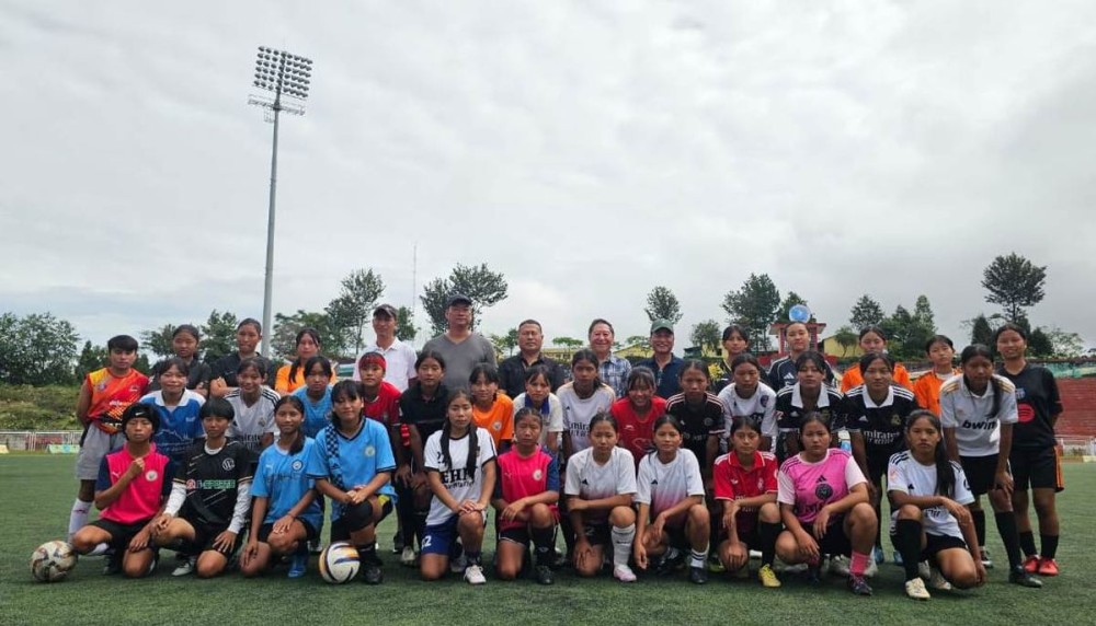 NFA officials with participants of final trials on October 3.