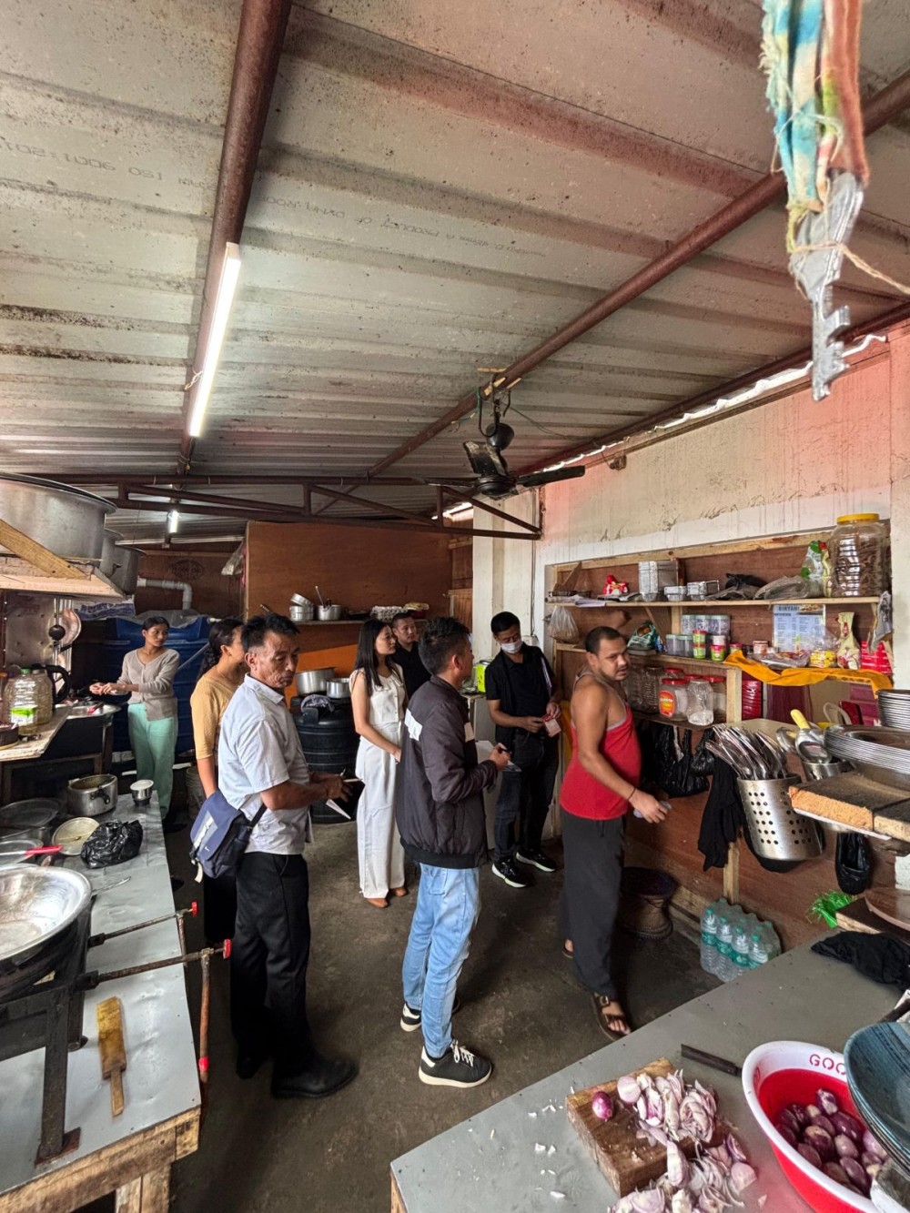 The Kohima District Task Force on Food Safety inspecting restaurants across Kohima on September 30. (DIPR Photo)