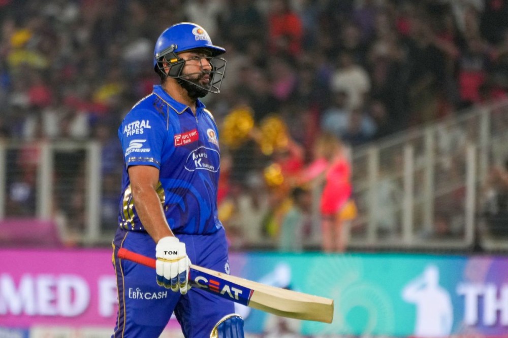 Ahmedabad: Mumbai Indians' Rohit Sharma walks off the field after his dismissal during the IPL Qualifier 2 match between Mumbai Indians and Punjab Kings in Ahmedabad on Sunday, June 1, 2025. (Photo: IANS/Siddharaj Solanki)
