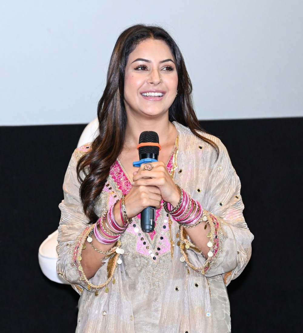 New Delhi: Actress Shehnaaz Gill during a press show for her upcoming film Ikk Kudi, in New Delhi on Thursday, October 30, 2025. (Photo: IANS/Deepak Kumar)