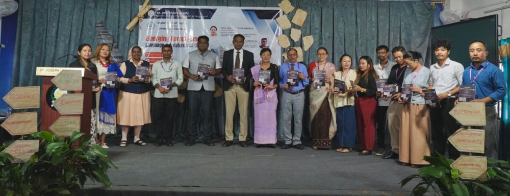 Participants and resource persons of the 3rd National Seminar on “Emerging Paradigms in Language, Literature & Culture” held at St. Joseph University, Chümoukedima.