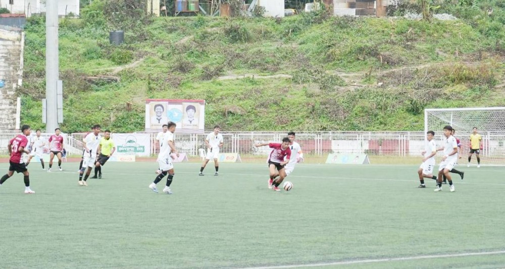 Match between TKS and Mez & Co on October 6 at Indira Gandhi Stadium, Kohima.