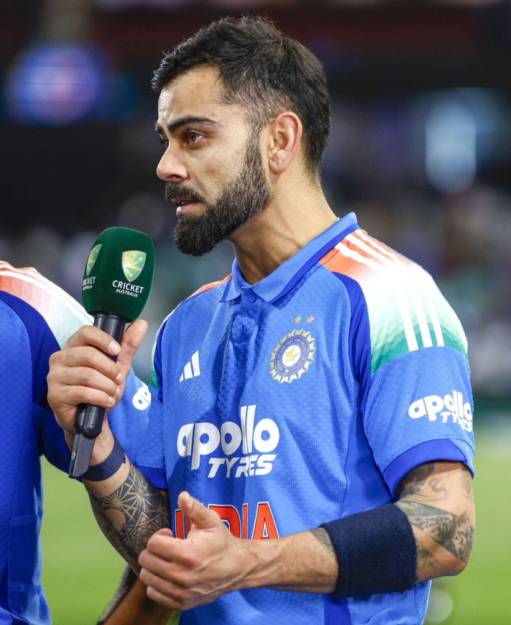 Sydney: India’s Virat Kohli after the match following India’s win in the third ODI against Australia at the Sydney Cricket Ground, in Sydney on Saturday, October 25, 2025. (Photo: IANS)