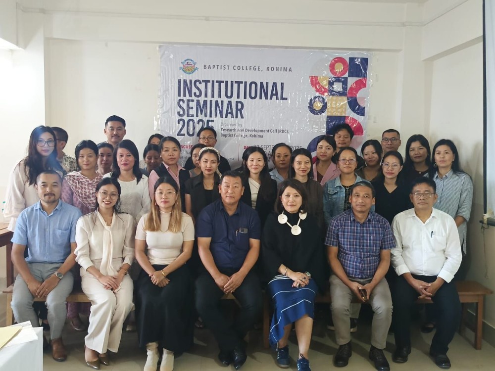 The Research Development Cell (RDC) of Baptist College, Kohima, organized its Institutional Seminar 2025 on September 30.