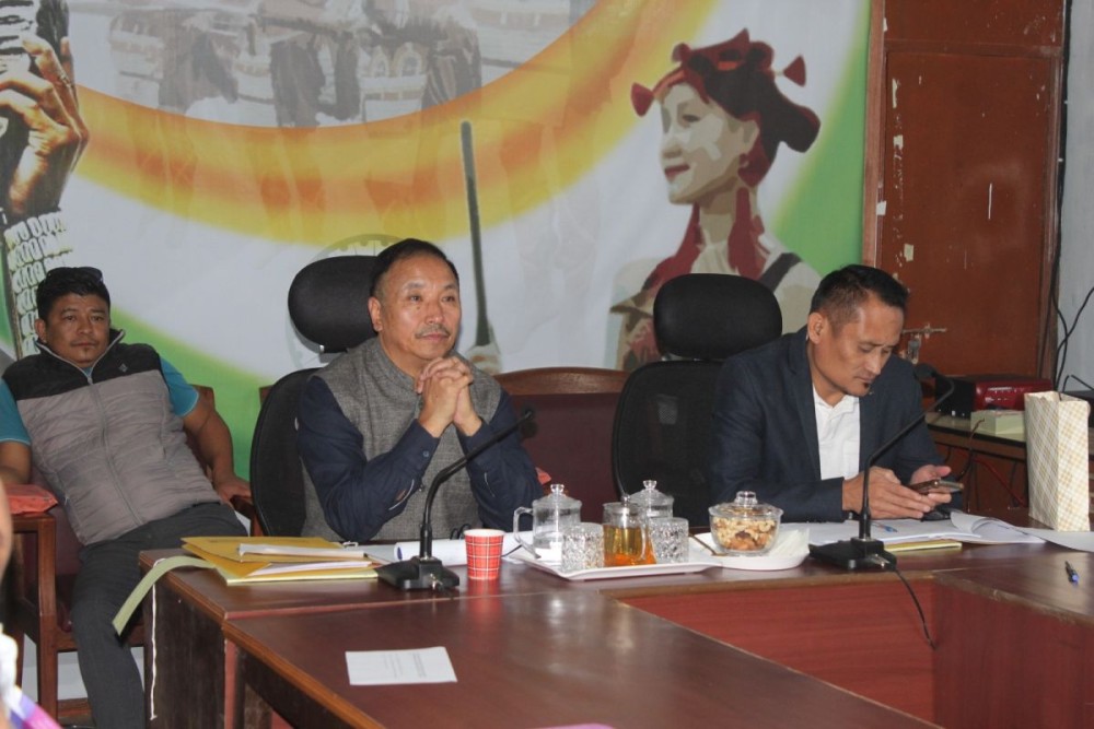 A section of officials during the DISHA meeting held on October 9 at Zunheboto. (Morung Photo)