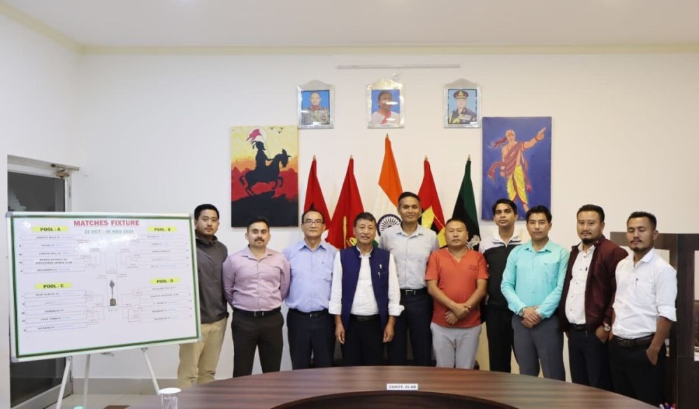 Dignitaries during fixture draw on September 30.
