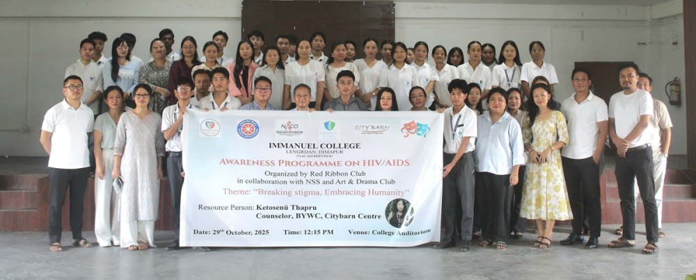 An awareness programme on HIV and AIDS was conducted at Immanuel College, Dimapur on October 29.