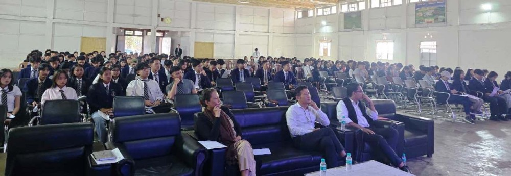 Section of gathering during sensitisation tour of colleges on Inner Line Regulation on October 17.