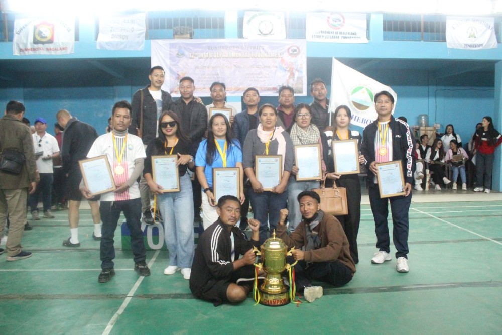 The organisers and the champions. (Morung Photo)