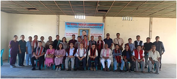 Doctors, nurses and ZHA members during the free medical check-up and awareness camp held in Tening village.
