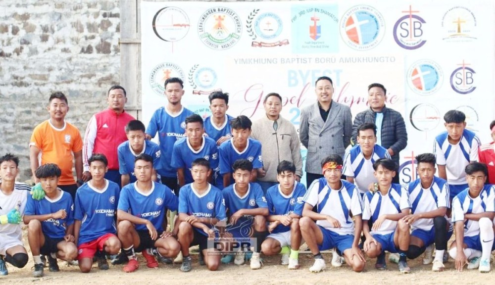 Officials and participants during the closing program of Baptist Youth Fellowship Shamator Town Gospel Olympic held at Shamator.