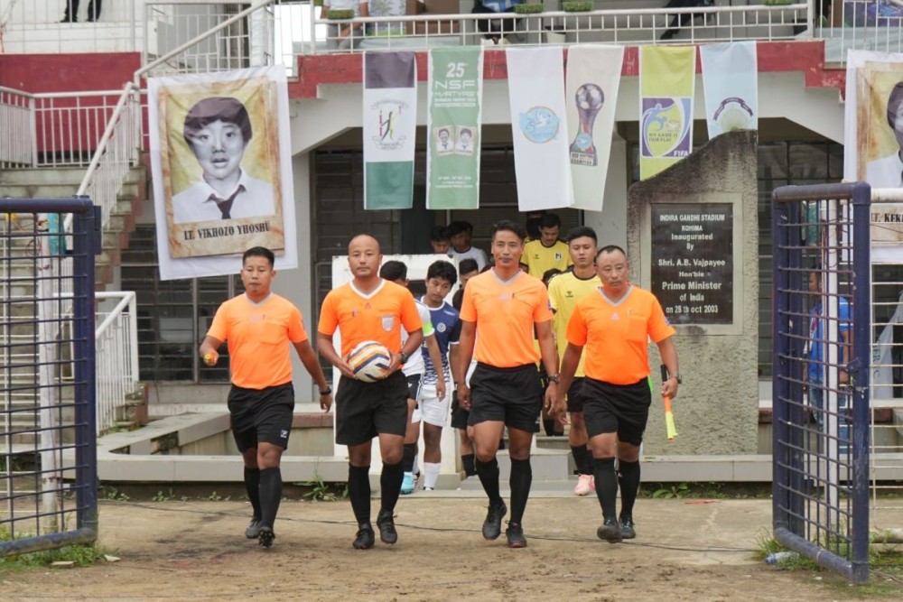 Referees of the ongoing tournament of 25th Anniversary Edition of NSF Martyrs’ Memorial Trophy.