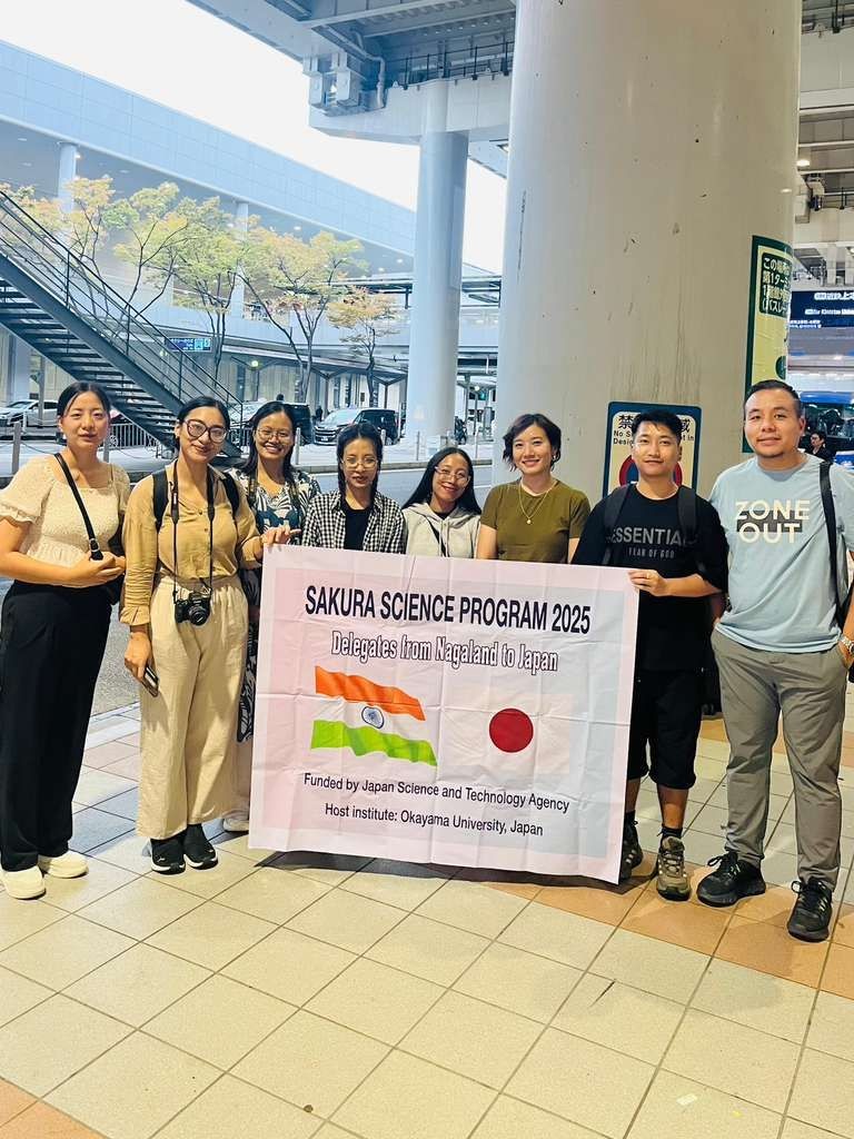 The team of researchers from Nagaland selected for the Sakura Science Exchange Program 2025 in Japan.