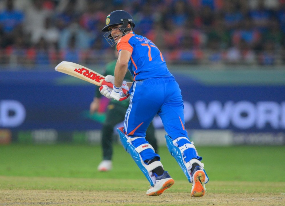 Dubai: India’s Shubman Gill plays a shot during the Asia Cup 2025 final match between India and Pakistan at Dubai International Cricket Stadium, in Dubai on Sunday, September 28, 2025. (Photo: IANS/Biplab Banerjee)